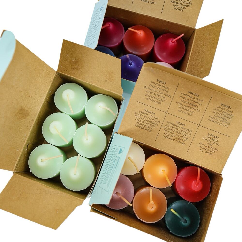 NOS PartyLite Votive Candles Lot 18 – 2 Sets Holiday Sampler 2004 + Honeydew
